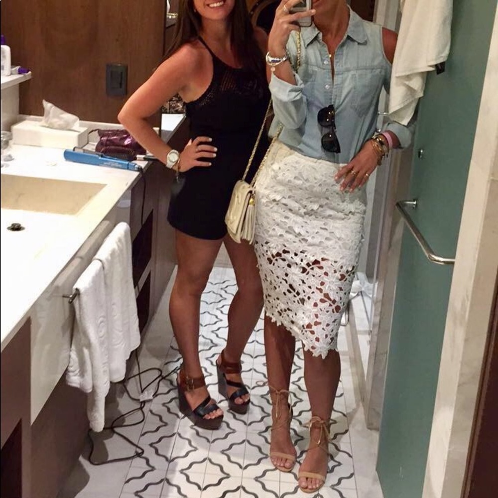 White Lace Skirt - image 2